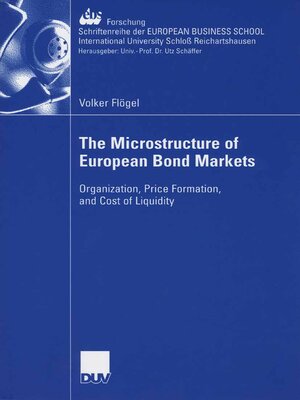 cover image of The Microstructure of European Bond Markets